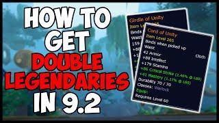 How to get Two Legendaries in WOW 9.2 Zereth Mortis - Legendary Belt and Memory of Unity