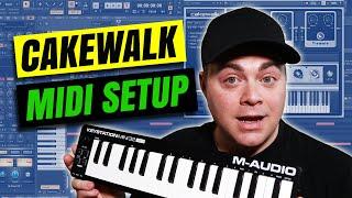 Cakewalk Midi Keyboard Setup - Easy Cakewalk by Bandlab Tutorial