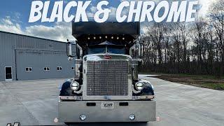 WOW! Show Stopping 2014 Black & Chrome Super C Motorhome, Peterbilt 359 Chassis