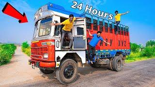 Living 24 Hours Straight in Truck Challenge | अब 24 घंटे इस से बाहर नहीं आ सकते |