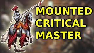 Pathfinder 1e Teamwork Build: Mounted Critical Master