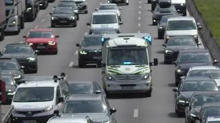 Austrian Intensive Care Ambulance stuck in German Traffic