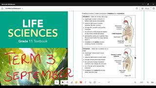 Life Sciences Grade 11 Gaseous Exchange (Inhalation and Exhalation)