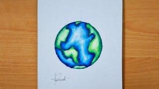 HOW TO DRAW EARTH EASY