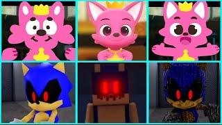 Sonic The Hedgehog Movie - Pinkfong VS Sonic EXE Uh Meow All Designs Compilation 2