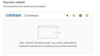Purchase using Coinbase Commerce