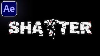 How to create Exploding Shatter Text in Adobe After Effects