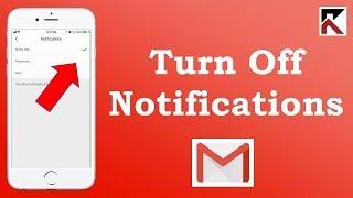 How To Turn Off Email Notifications Gmail iPhone