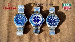 What is better ? Blue Diver's watches - Omega Breitling TAG Heuer