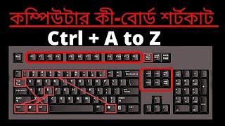 Ctrl+ A to Z Keyboard Shortcut Key | Ctrl in bangla | keyboard shortcut (A to Z | কী বোর্ড সর্টকাট