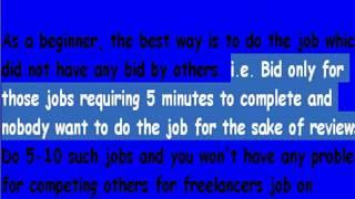 Odesk Freelance Job for Beginners