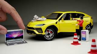 Unboxing of Lamborghini Urus with Smoke Featrue  Diecast Model Car