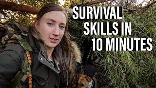 10 MINUTE SURVIVAL SKILLS IN AFRICA | How to survive in the bush in 10 minutes