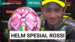 Penampakan Helm Spesial Perpisahan Rossi di MotoGP San Marino Misano 2021