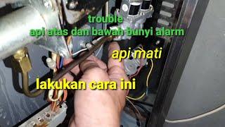 oven getra trouble tidak keluar nyala api