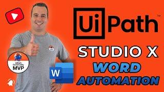 UiPath Studio X Tutorial - Word Automation | Create Resumes