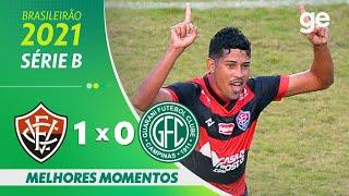 VITÓRIA 1 x 0 GUARANI | MELHORES MOMENTOS | 20ª RODADA BRASILEIRÃO SÉRIE B 2021 | ge.globo