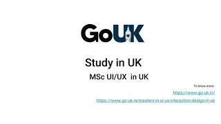 MSc UI/UX in UK