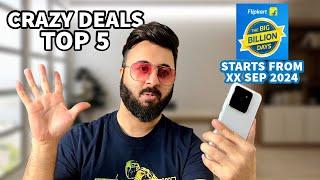 SALE DATE ?? Top 5 Crazy Deals In Flipkart Big Billion Days 2024 & Amazon Great Indian Festival Sale