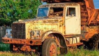 The son took an ancient TRUCK from his father and now he is unrecognizable