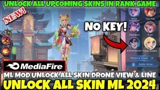 CHEAT ML UNLOCK ALL SKIN 2024 NO KEY || NO FLOATING ICON || DRONE VIEW NO PASSWORD || MLBB