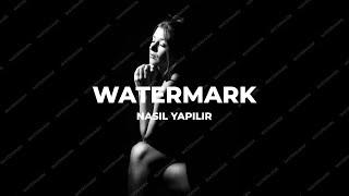 WATERMARK / FİLİGRAN Nasıl yapılır. (Shutterstock görseli nasıl yapılır )