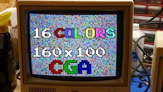 CGA 160x100 Graphics Video Mode Explained