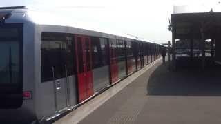 GVB Amsterdam M5 109-110 nieuwe metro rangeert naar tailtrack op Isolatorweg