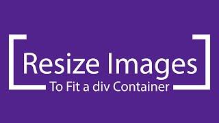 Resize Images to Fit a div Container