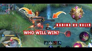 KARINA VS VALIR?! OMHHMYGEE! | NEW META VALIR FOR MYTHIC RANK? TALAGA BA?  VALIR GAMEPLAY