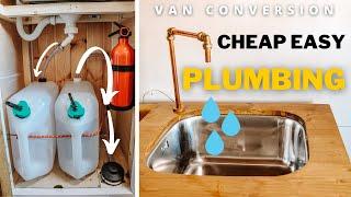 Cheap Easy plumbing | Whale Foot Pump Demonstration | DIY Copper Tap - Van Conversion