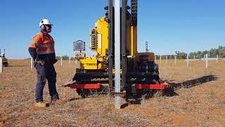 Solar farm Pile driver GPS - AUSTRALIA