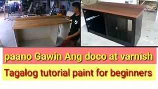 Paano Gawin Ang varnish Kasama Ang doco/paint tutorial/walnut Finnish #painttutorial #forbeginners