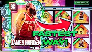 THE FASTEST WAY TO GET LEVEL 40 JAMES HARDEN IN NBA 2K24 MYTEAM!