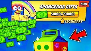 SPONGEBOB GIFTS!!!!- brawl Stars rewards