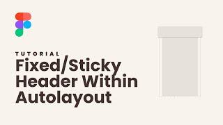 Create a fixed/sticky header inside an autolayout in Figma