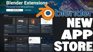 Blender Launch Blender Extensions 'App Store'