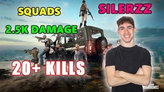 SILERZZ - 20+ KILLS (2.5K Damage) - SQUADS - PUBG