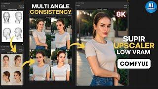 AI Models From ANY Angle & SUPIR Upscaling (Low VRAM Method)