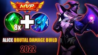 OFFLANE ALICE BEST BUILD FOR 2022 NEW SEASON!│ALICE TOP GLOBAL GAMEPLAY-MLBB