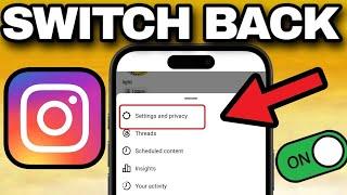 How to Switch Back to Personal Account on Instagram (2025)