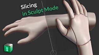 Blender Secrets - Slicing Objects in Sculpt Mode