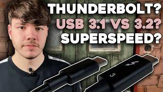 USB vs. Thunderbolt, USB3.2, SuperSpeed etc. einfach erklärt!