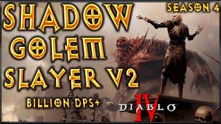 S4 V2 Lazy BILLION DPS Shadow Golem Slayer ! Summoner Necromancer Build Diablo 4