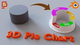 Tutorial | 3D Pie Chart in Blender | Graph skill