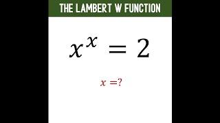 Simple Yet Difficult. How to Solve Using Lambert W Function