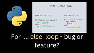 For Else Loop Python - controversial feature everyone is debating