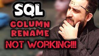 How to rename COLUMN name in Microsoft SQL server Management Studio. #sql #alter