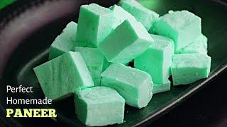 పనీర్ రెసిపీ| How to make paneer at home by vismai food| Paneer recipe in telugu| how to make paneer