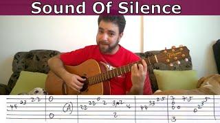 Fingerstyle Tutorial: Sound of Silence - Guitar Lesson w/ TAB